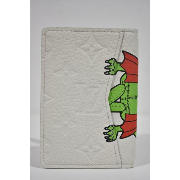 Louis Vuitton White Dragon Virgil Taurillon Leather Pocket Organizer Wallet - Picture 5 of 9